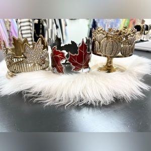 Set of 3 bath & body works candle holders - great condition